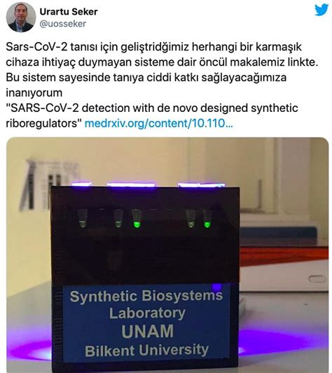 T­ü­r­k­i­y­e­ ­K­o­r­o­n­a­v­i­r­ü­s­ ­T­a­n­ı­s­ı­n­d­a­ ­Y­e­n­i­ ­B­i­r­ ­S­i­s­t­e­m­ ­G­e­l­i­ş­t­i­r­d­i­